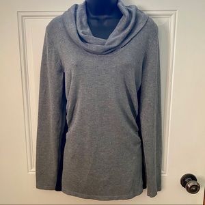 Gray Cowl Neck Sweater
